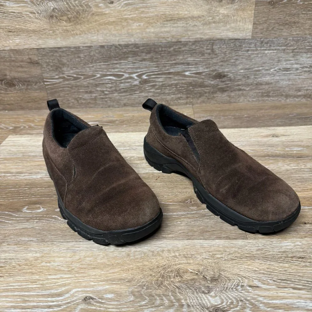 Lands End Brown Suede Slip On Women's Size 7M
